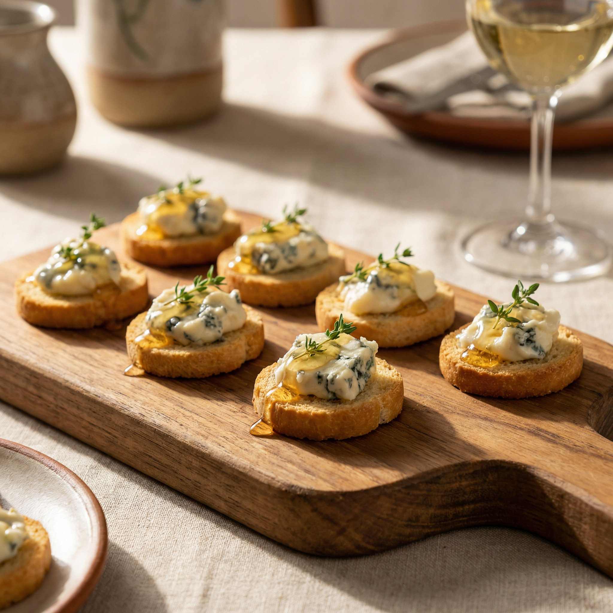 Canapés Queijo com Morango